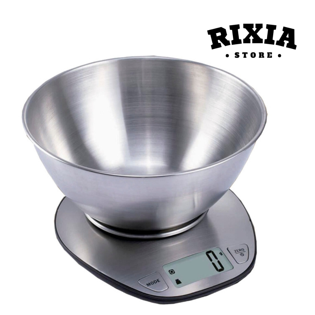 Báscula Electrónica De Cocina Con Bol Inoxidable