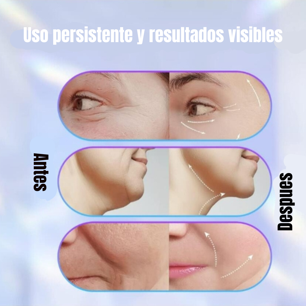 Lumilift: Masajeador Facial Lifting EMS con Limpieza LED