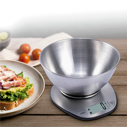 Báscula Electrónica De Cocina Con Bol Inoxidable